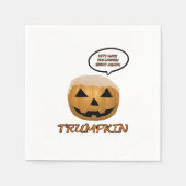 Halloween Trumpkin Angepasst Serviette (Vorderseite)