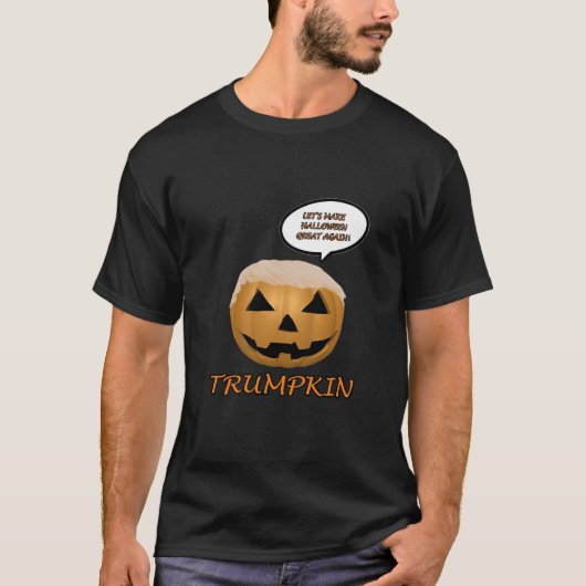 Halloween Trumpkin Angepasst T-Shirt (Vorderseite)