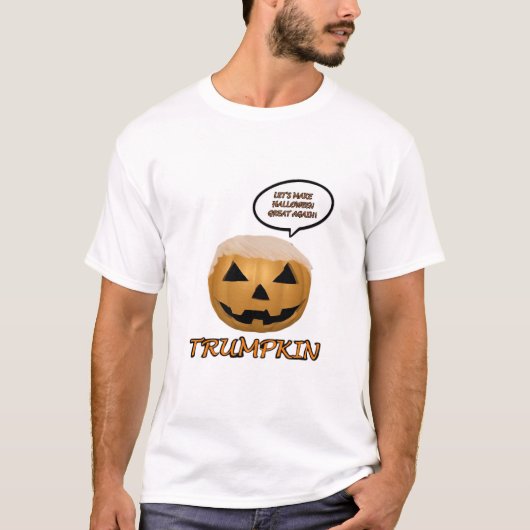 Halloween Trumpkin Angepasst T-Shirt (Vorderseite)