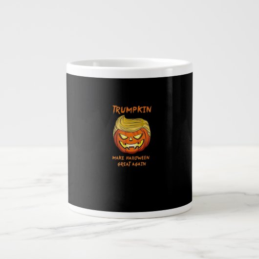 Halloween Trumpkin Classic Funny Jumbo-Tasse (Vorderseite)