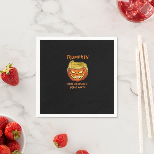 Halloween Trumpkin Classic Funny Serviette (Beispiel)
