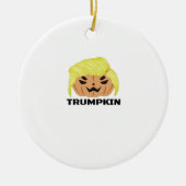 Halloween Trumpkin Classic Keramik Ornament (Vorne)