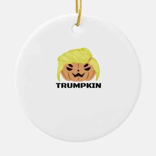 Halloween Trumpkin Classic Keramik Ornament (Vorne)