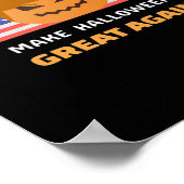 Halloween Trumpkin Classic Poster (Ecke)