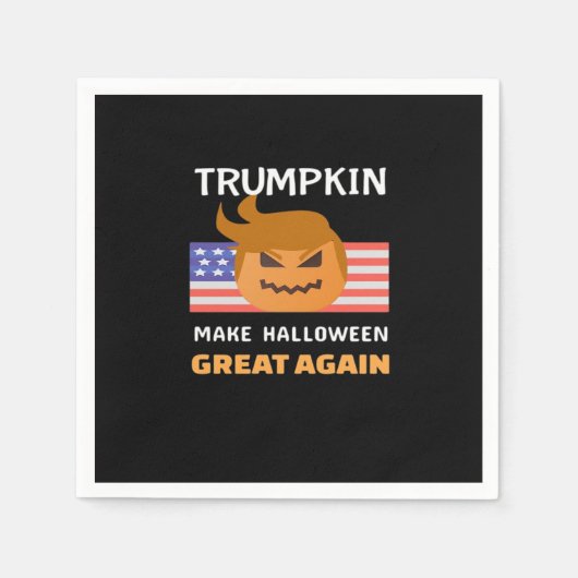 Halloween Trumpkin Classic Serviette (Vorderseite)