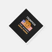 Halloween Trumpkin Classic Serviette (Ecke)