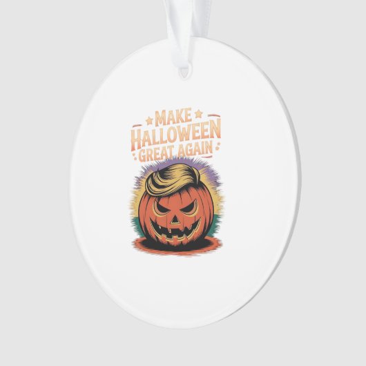 Halloween Trumpkin Design Ornament (Vorderseite)