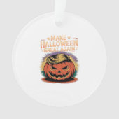 Halloween Trumpkin Design Ornament (Vorderseite)