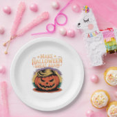 Halloween Trumpkin Design Pappteller (Party)