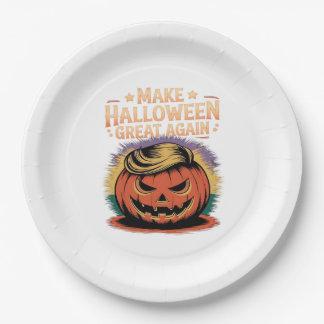Halloween Trumpkin Design Pappteller