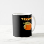 Halloween Trumpkin Donald Funny Pumpkin Make Hallo Kaffeetasse (VorderseiteRechts)