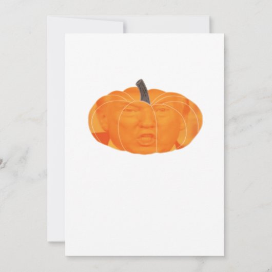 Halloween Trumpkin Extra Classic Feiertagskarte (Vorderseite)