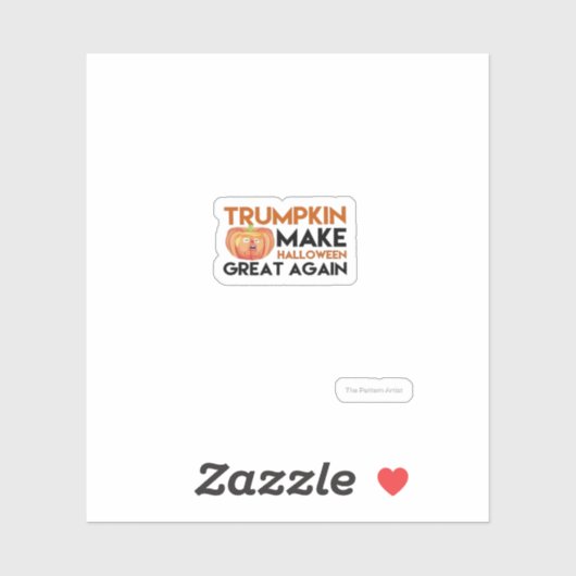 Halloween Trumpkin Funny - Classic Maga Costume De Aufkleber (Blatt)