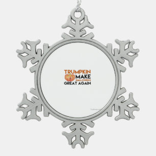 Halloween Trumpkin Funny - Classic Maga Costume De Schneeflocken Zinn-Ornament