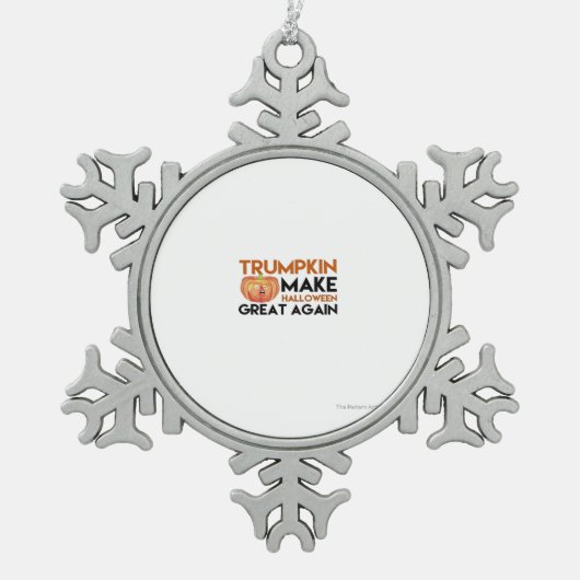 Halloween Trumpkin Funny - Classic Maga Costume De Schneeflocken Zinn-Ornament (Vorderseite)