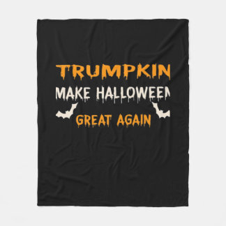 Halloween Trumpkin Funny Halloween Great Agai Fleecedecke
