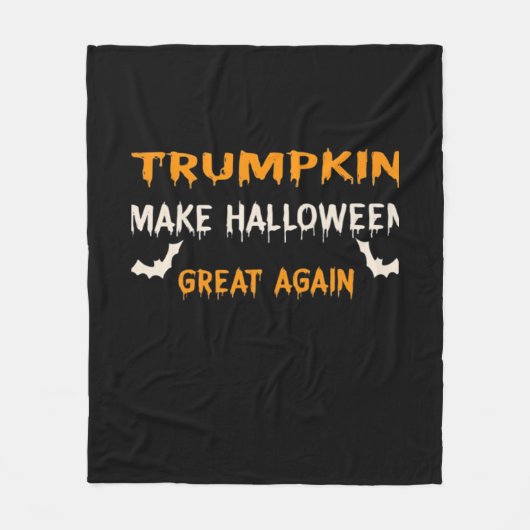 Halloween Trumpkin Funny Halloween Great Agai Fleecedecke (Vorderseite)