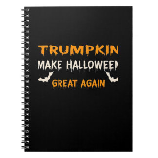 Halloween Trumpkin Funny Halloween Great Agai Notizblock
