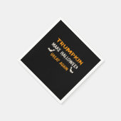 Halloween Trumpkin Funny Halloween Great Agai Serviette (Ecke)