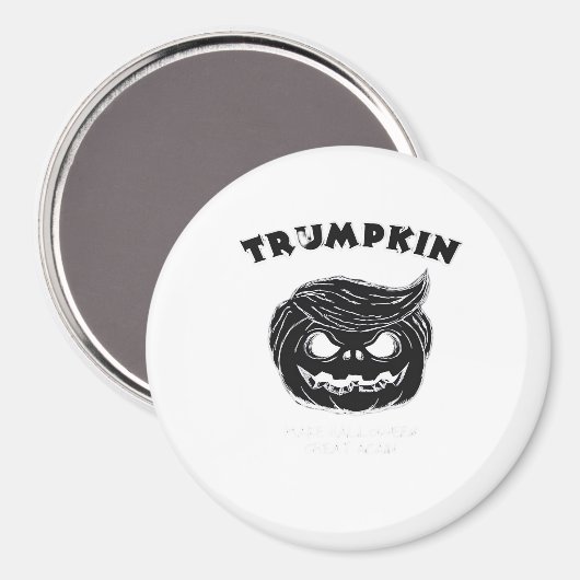 Halloween Trumpkin Funny Halloween-Kostüm Magnet (Vorderseite/Rückseite)