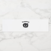 Halloween Trumpkin Funny Halloween-Kostüm Wasserflaschenetikett (Einzelnes Label)