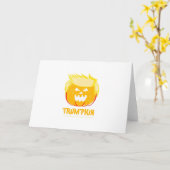 Halloween Trumpkin Funny Karte (Gelbe Blume)