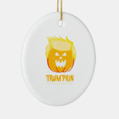 Halloween Trumpkin Funny Keramik Ornament (Rechts)