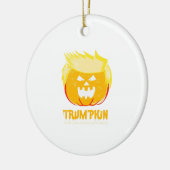 Halloween Trumpkin Funny Keramik Ornament (Links)