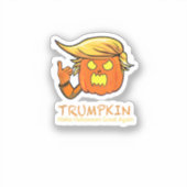 Halloween Trumpkin Funny - Klassisches Kostümdesig Aufkleber (Vorderseite)