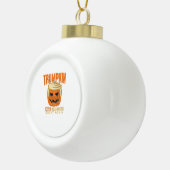 Halloween Trumpkin Funny macht Amerika großartig Keramik Kugel-Ornament (Rechts)