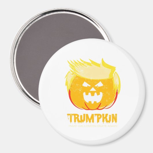 Halloween Trumpkin Funny Magnet (Vorderseite/Rückseite)