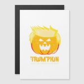 Halloween Trumpkin Funny Magnetkarte (Vorne/Hinten)