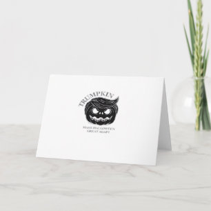 Halloween Trumpkin Funny & Niedliches Halloween-Ko Karte