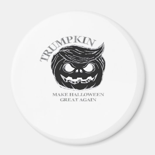 Halloween Trumpkin Funny & Niedliches Halloween-Ko Magnet (Vorne)