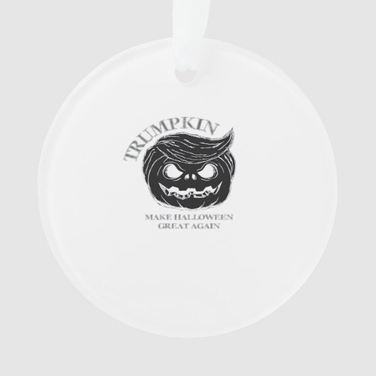 Halloween Trumpkin Funny & Niedliches Halloween-Ko Ornament (Vorderseite)