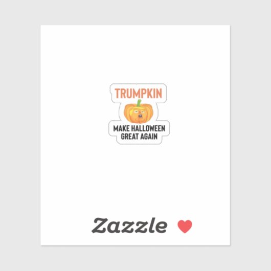 Halloween Trumpkin - Funny Pumpkin Graphen für Hal Aufkleber (Blatt)