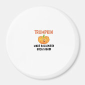 Halloween Trumpkin - Funny Pumpkin Graphen für Hal Magnet (Vorne)