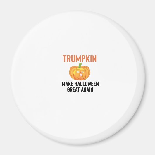 Halloween Trumpkin - Funny Pumpkin Graphen für Hal Magnet (Vorne)