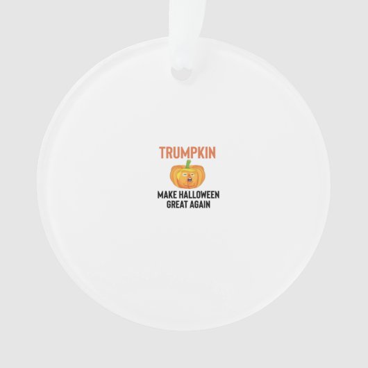 Halloween Trumpkin - Funny Pumpkin Graphen für Hal Ornament (Vorderseite)