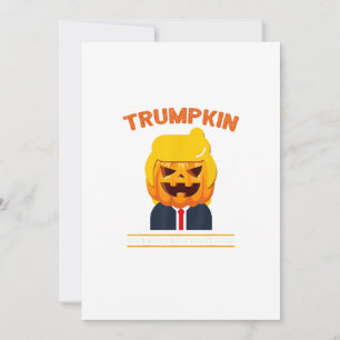 Halloween Trumpkin Funny Pumpkin Halloween Feiertagskarte