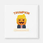 Halloween Trumpkin Funny Pumpkin Halloween Magnet (Vorne)