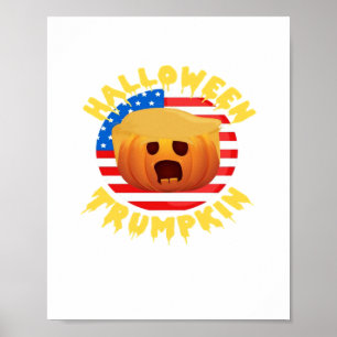 Halloween Trumpkin Funny Pumpkin Parody Poster