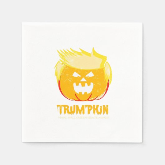 Halloween Trumpkin Funny Serviette (Vorderseite)