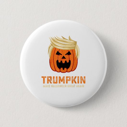 Halloween Trumpkin Funny - Spooky Parody Slogan Button (Vorderseite)