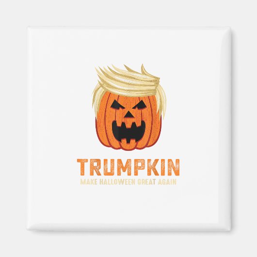 Halloween Trumpkin Funny - Spooky Parody Slogan Magnet (Vorne)