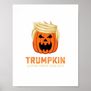 Halloween Trumpkin Funny - Spooky Parody Slogan Poster