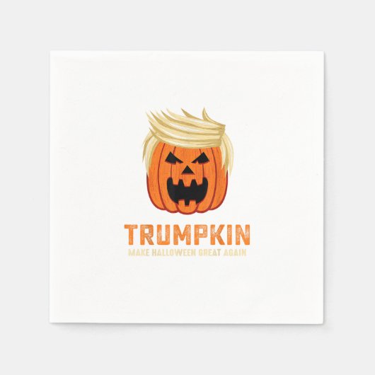 Halloween Trumpkin Funny - Spooky Parody Slogan Serviette (Vorderseite)