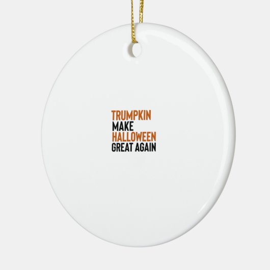 Halloween Trumpkin - Halloween Great Again Fu Keramik Ornament (Links)