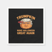Halloween Trumpkin Halloween Great Again Funn Serviette (Vorderseite)