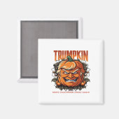 Halloween Trumpkin Halloween Great Again Tren Magnet (Vorderseite/Rückseite)